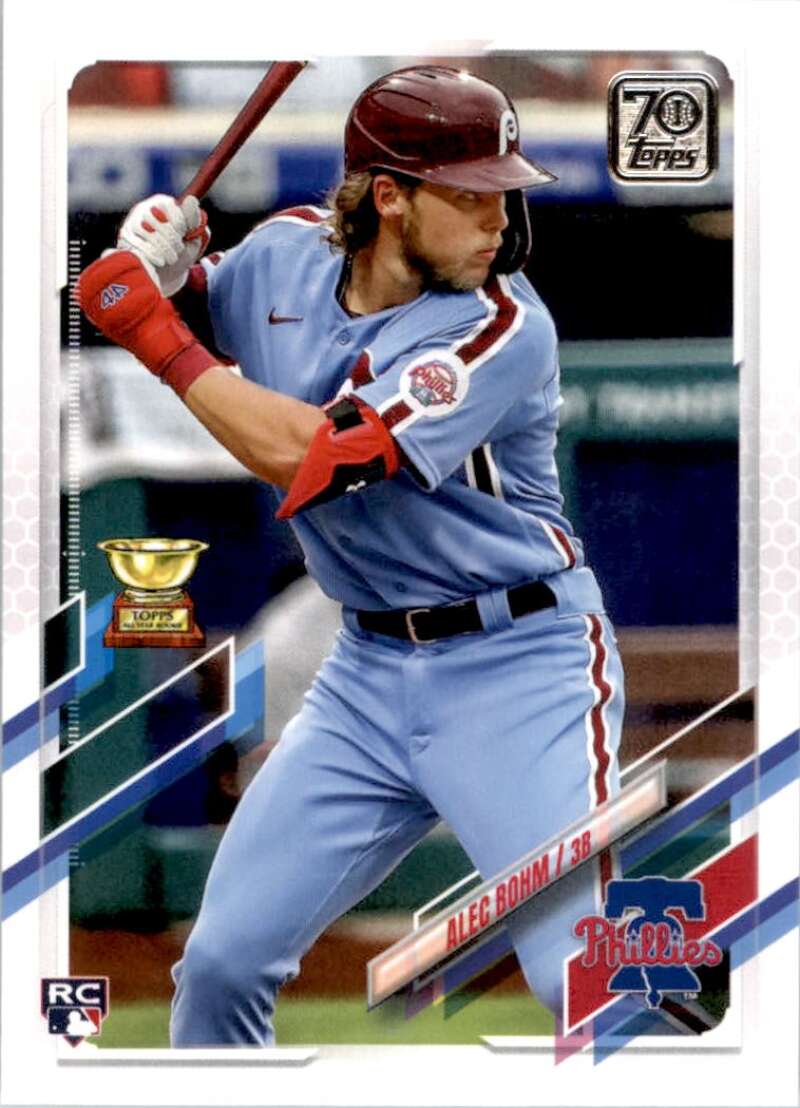 2021 Topps Baseball  #277 Alec Bohm  RC Rookie Philadelphia Phillies  Image 1
