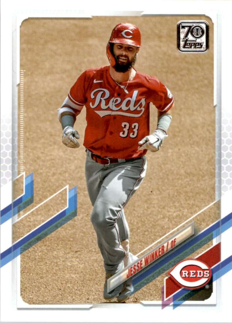 2021 Topps Baseball  #281 Jesse Winker  Cincinnati Reds  Image 1