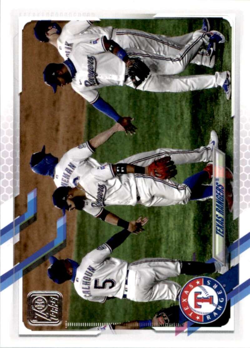 2021 Topps Baseball  #283 Texas Rangers   Image 1