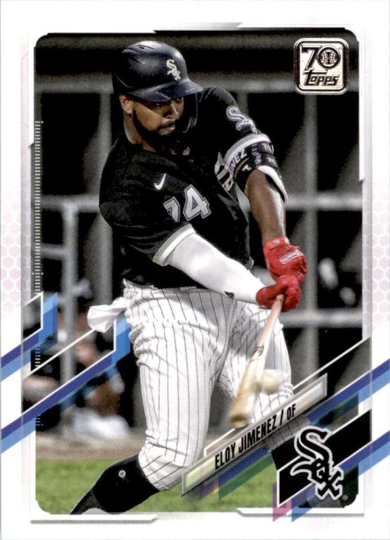 2021 Topps Baseball  #284 Eloy Jimenez  Chicago White Sox  Image 1