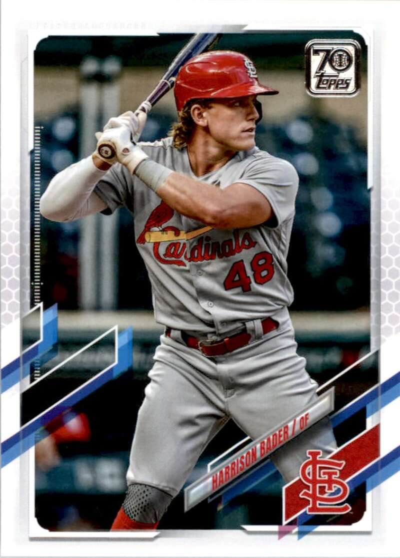 2021 Topps Baseball  #286 Harrison Bader  St. Louis Cardinals  Image 1