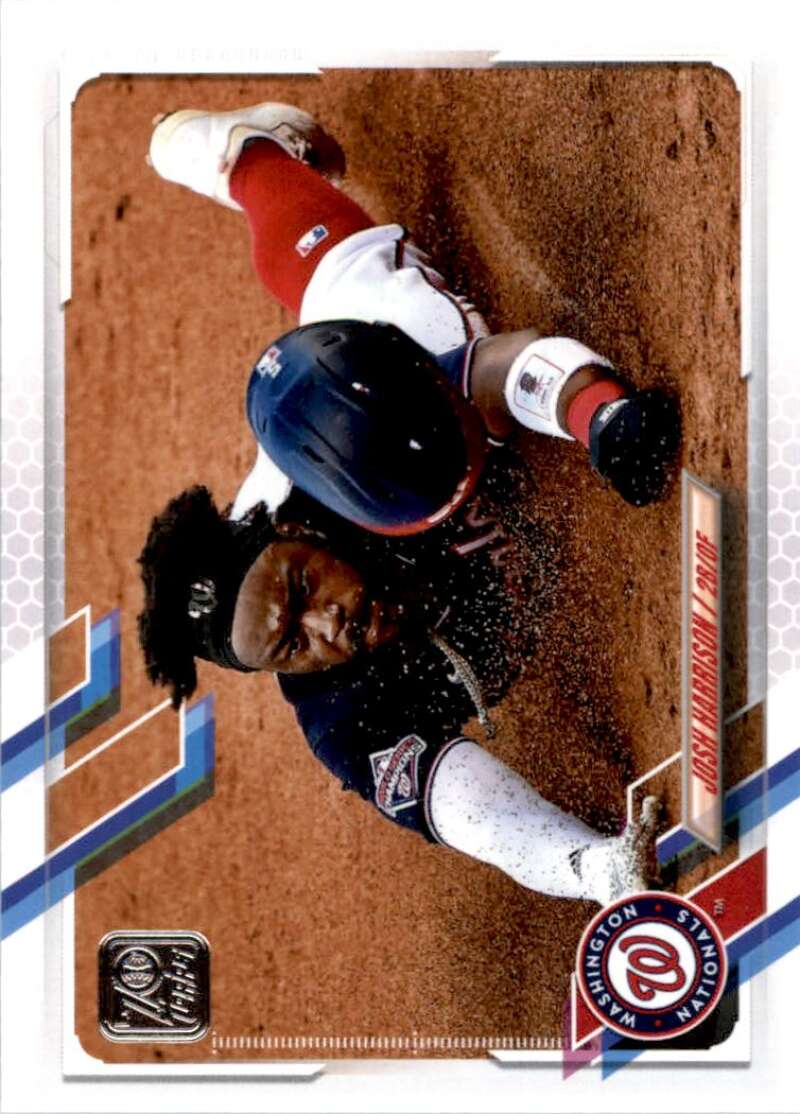 2021 Topps Baseball  #290 Josh Harrison  Washington Nationals  Image 1