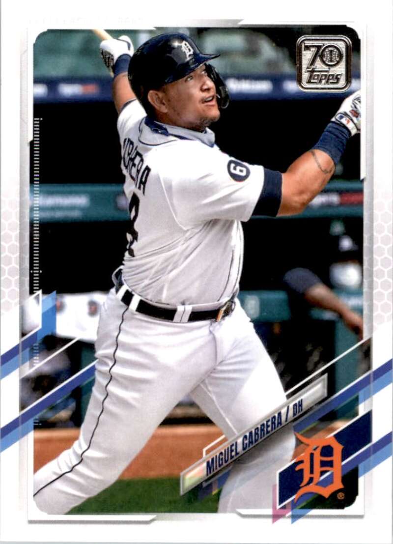 2021 Topps Baseball  #291 Miguel Cabrera  Detroit Tigers  Image 1