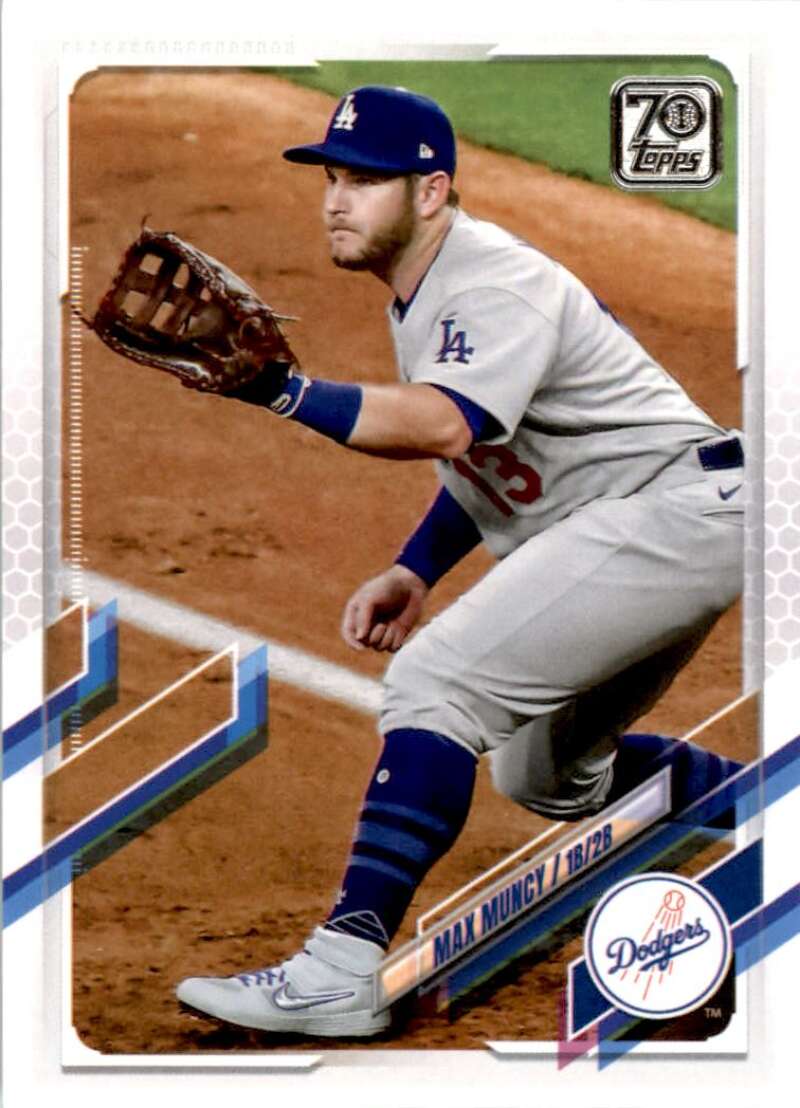 2021 Topps Baseball  #302 Max Muncy  Los Angeles Dodgers  Image 1