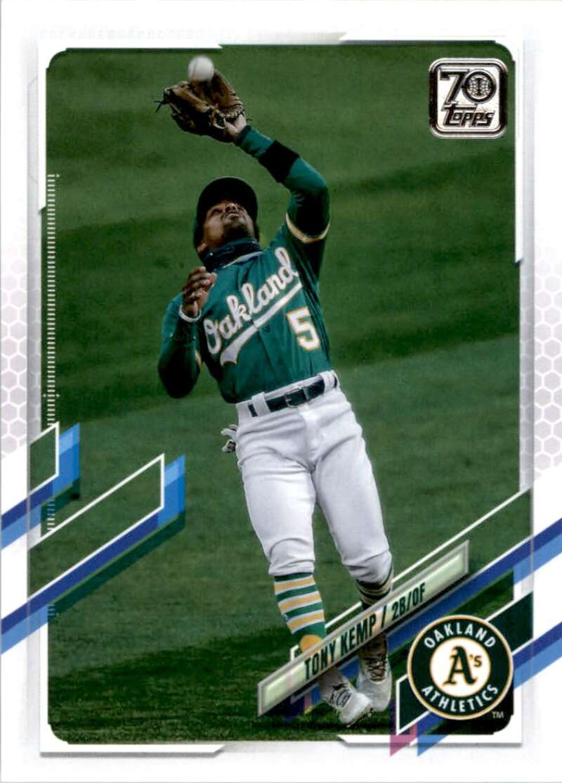 2021 Topps Baseball  #305 Tony Kemp  Oakland Athletics  Image 1