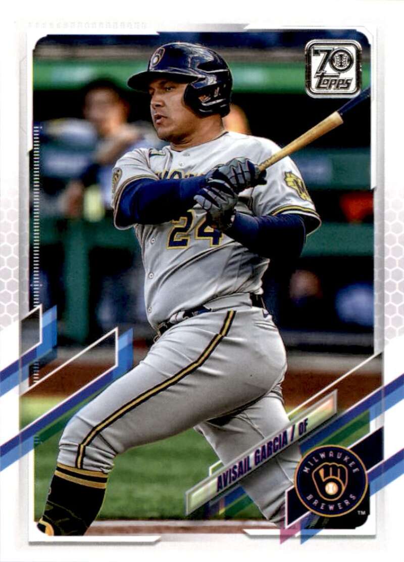 2021 Topps Baseball  #307 Avisail Garcia  Milwaukee Brewers  Image 1