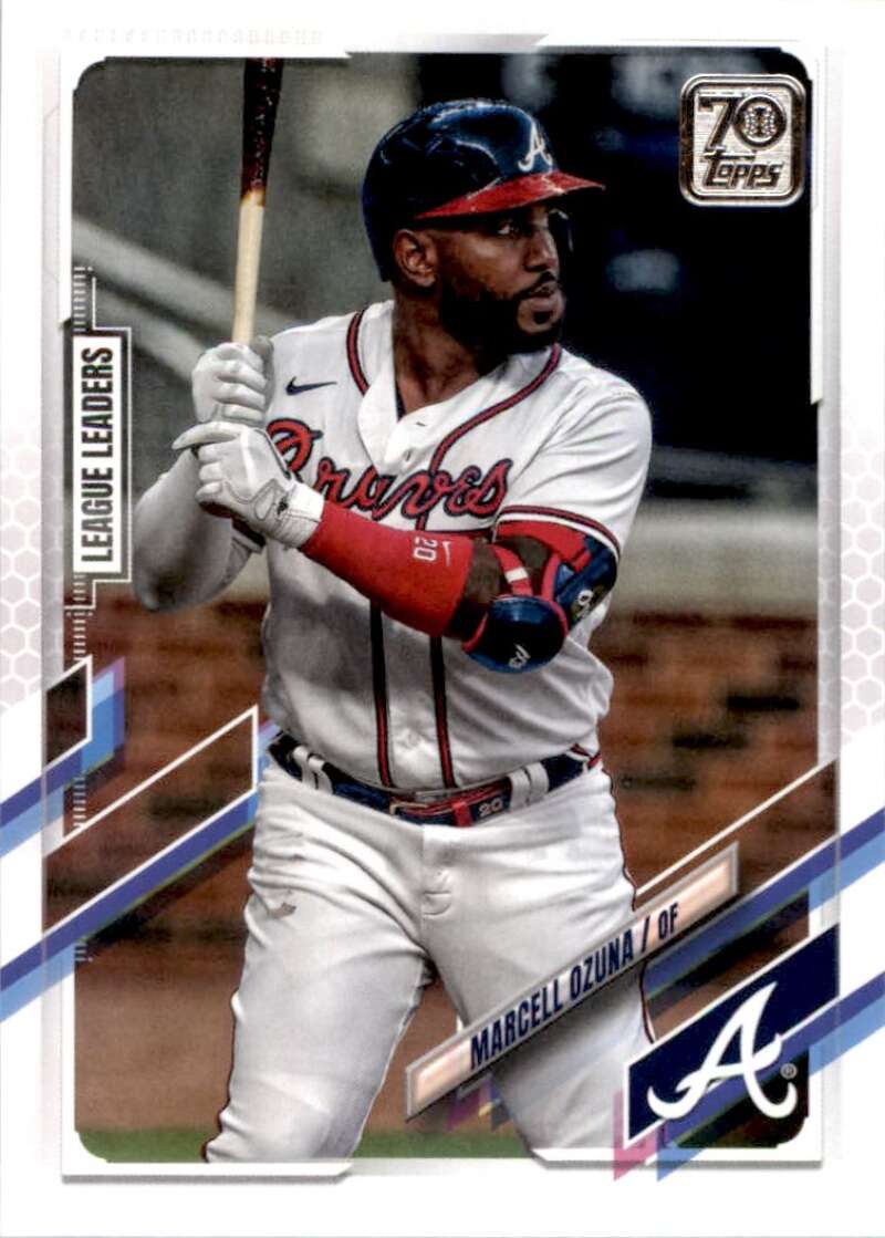 2021 Topps Baseball  #312 Marcell Ozuna  Atlanta Braves  Image 1