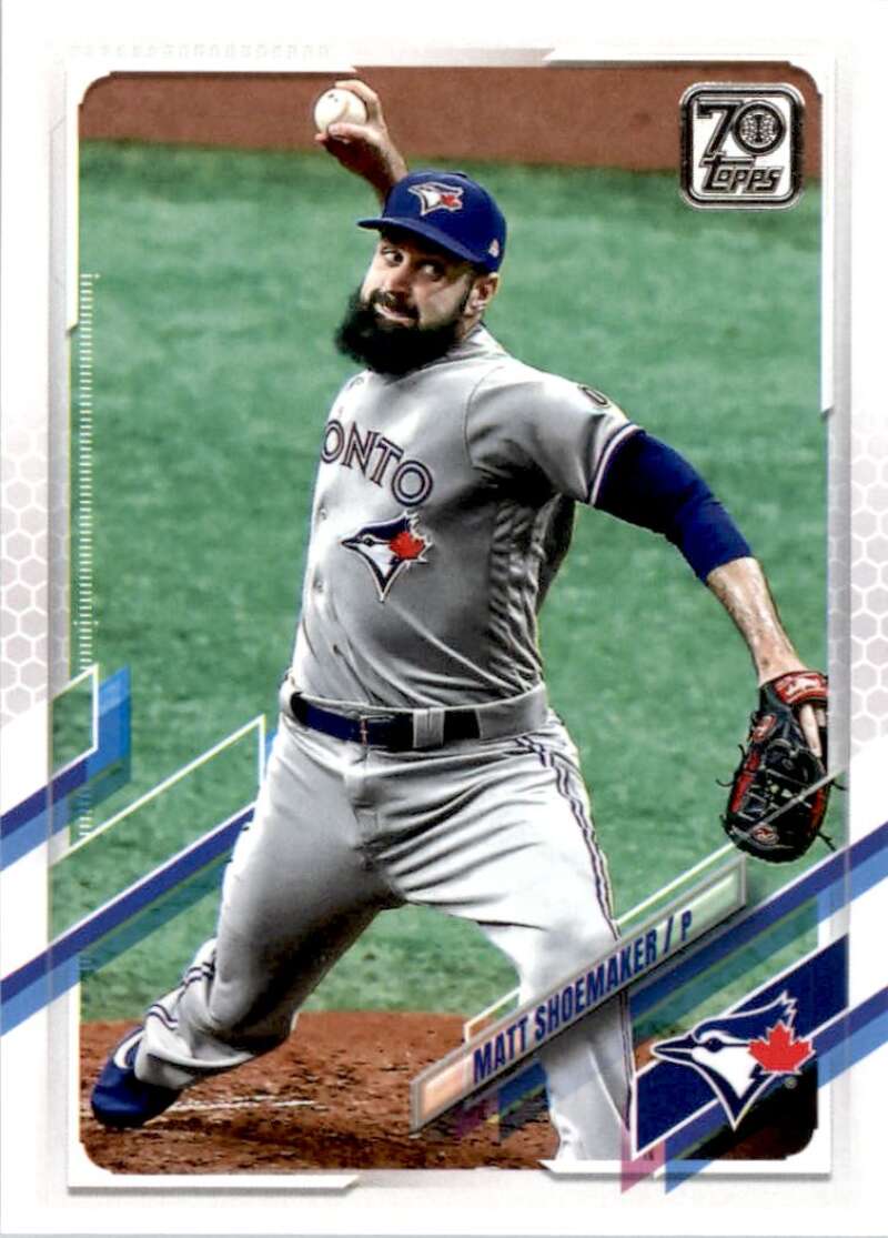 2021 Topps Baseball  #313 Matt Shoemaker  Toronto Blue Jays  Image 1