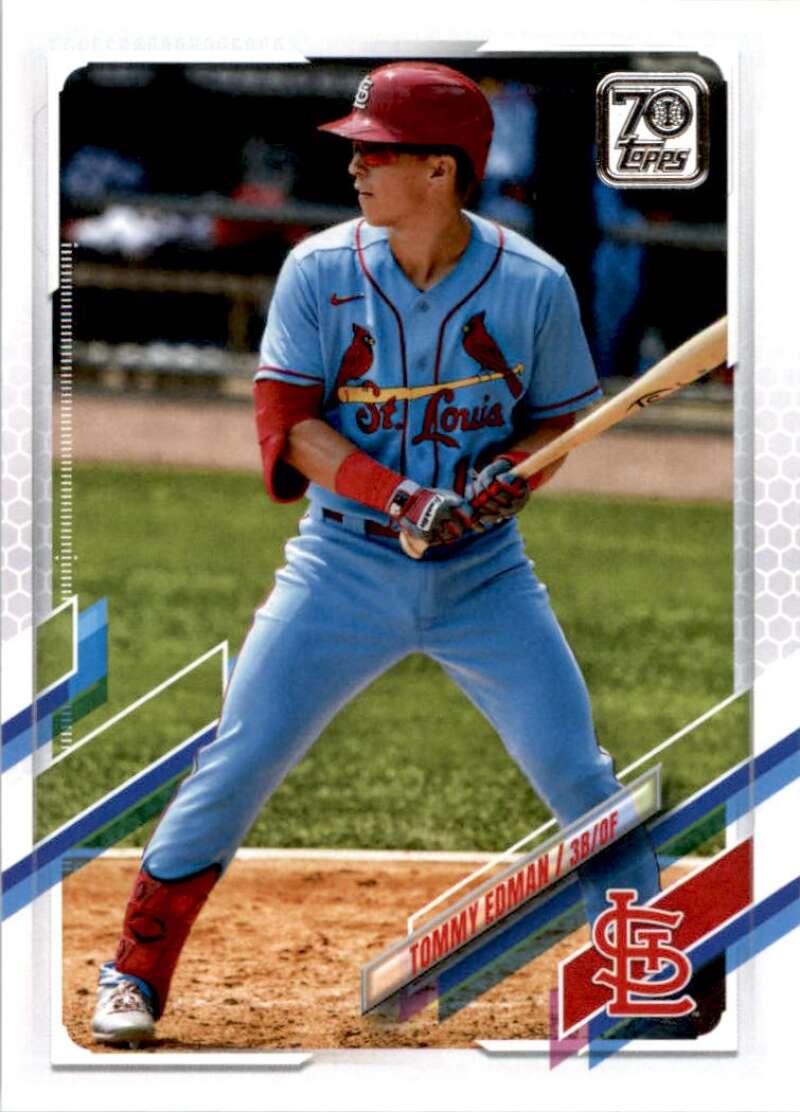 2021 Topps Baseball  #314 Tommy Edman  St. Louis Cardinals  Image 1