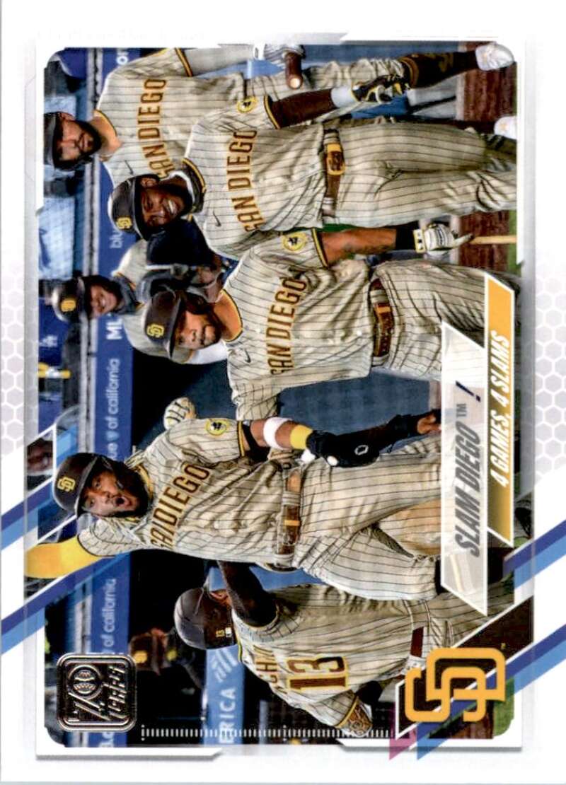 2021 Topps Baseball  #323 Slam Diego!  San Diego Padres  Image 1