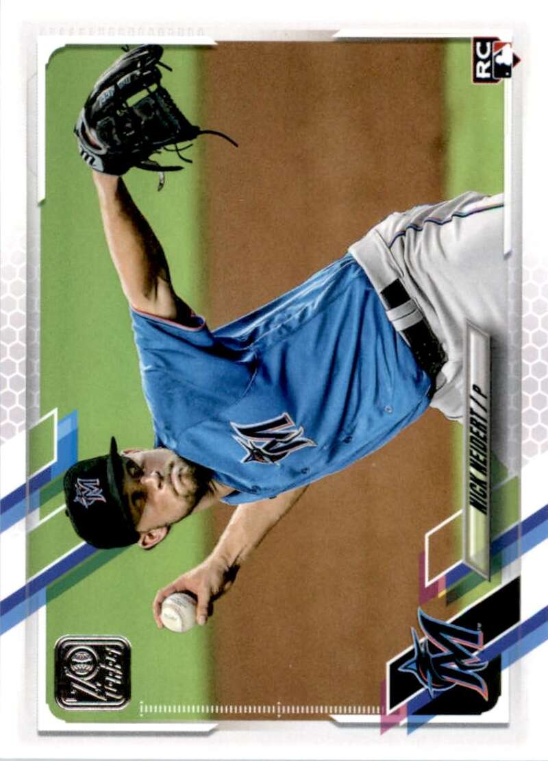 2021 Topps Baseball  #324 Nick Neidert  RC Rookie Miami Marlins  Image 1