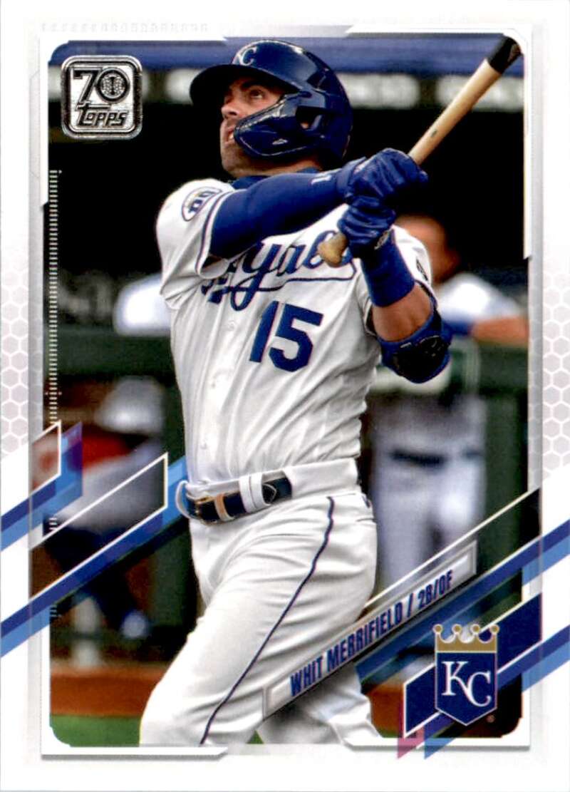 2021 Topps Baseball  #327 Whit Merrifield  Kansas City Royals  Image 1