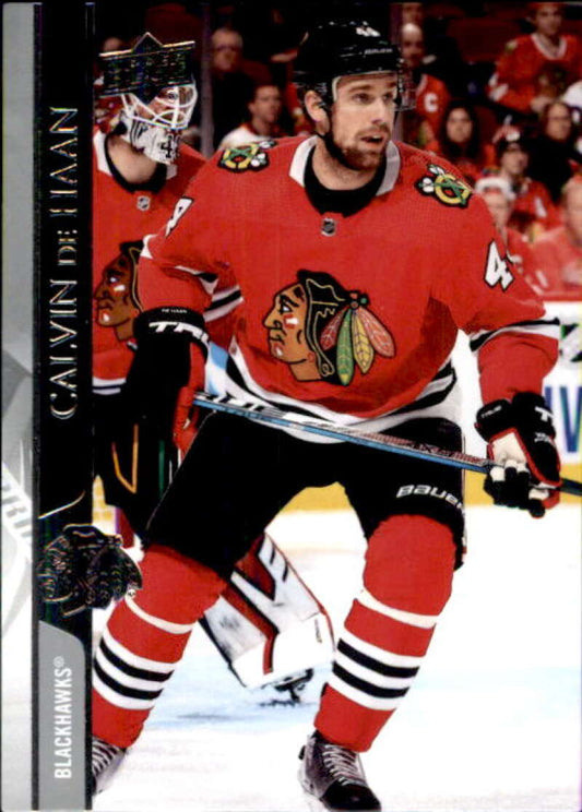 2020-21 Upper Deck Hockey #291 Calvin de Haan  Chicago Blackhawks  Image 1