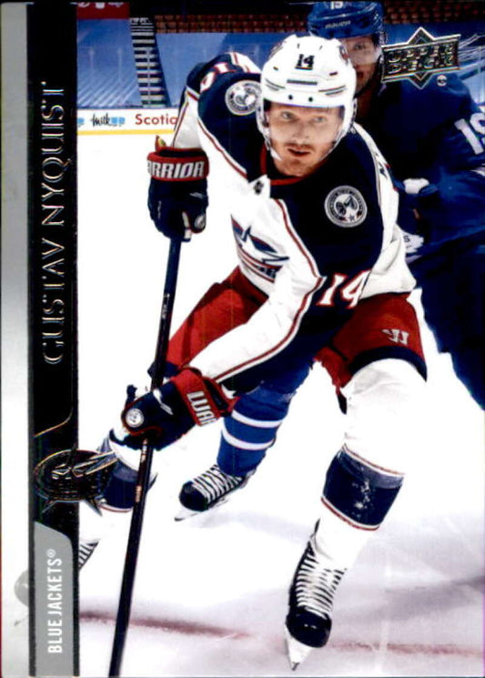 2020-21 Upper Deck Hockey #309 Gustav Nyquist  Columbus Blue Jackets  Image 1