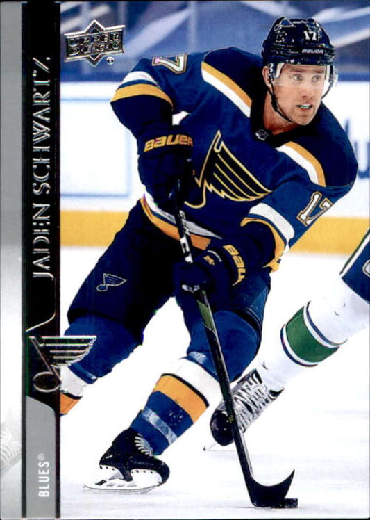 2020-21 Upper Deck Hockey #406 Jaden Schwartz  St. Louis Blues  Image 1