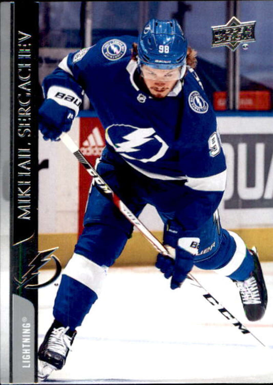 2020-21 Upper Deck Hockey #414 Mikhail Sergachev  Tampa Bay Lightning  Image 1