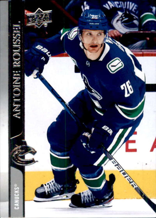 2020-21 Upper Deck Hockey #427 Antoine Roussel  Vancouver Canucks  Image 1