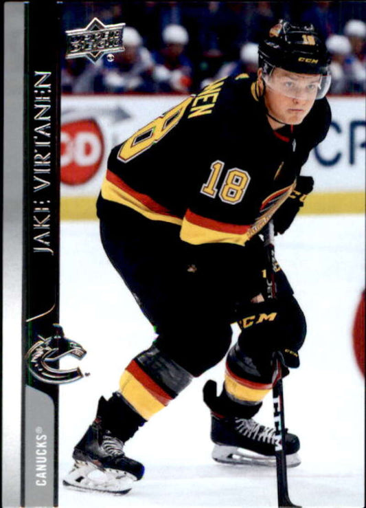 2020-21 Upper Deck Hockey #428 Jake Virtanen  Vancouver Canucks  Image 1
