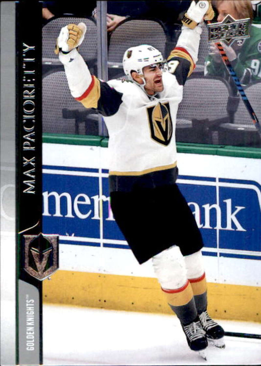 2020-21 Upper Deck Hockey #432 Max Pacioretty  Vegas Golden Knights  Image 1
