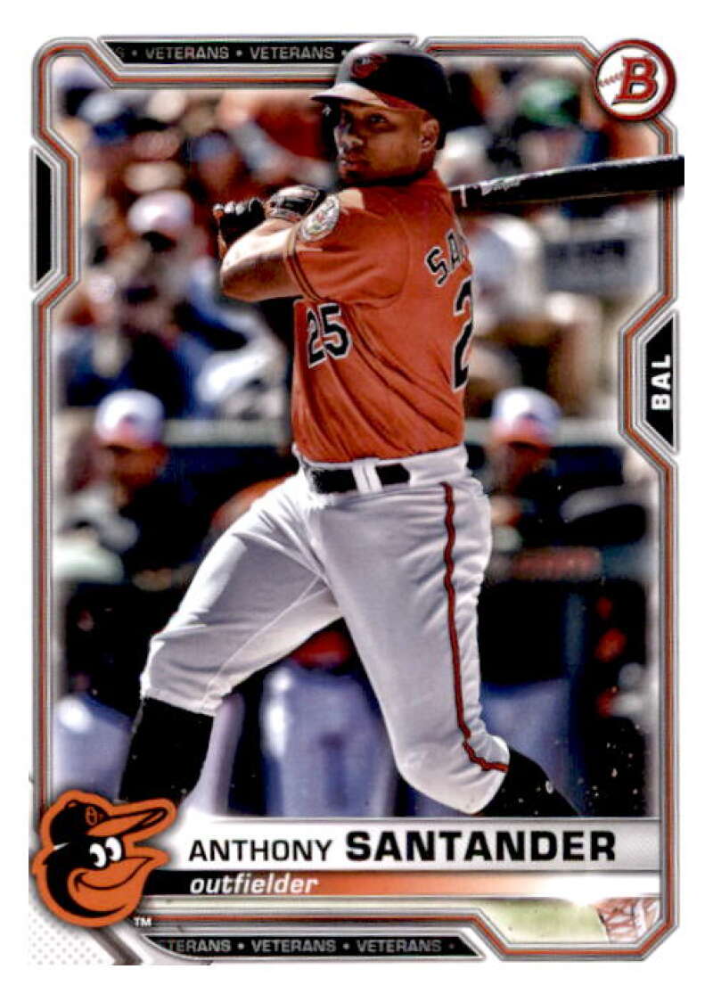 2021 Bowman #3 Anthony Santander  Baltimore Orioles  V91828 Image 1
