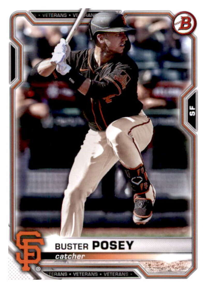 2021 Bowman #6 Buster Posey  San Francisco Giants  V91830 Image 1