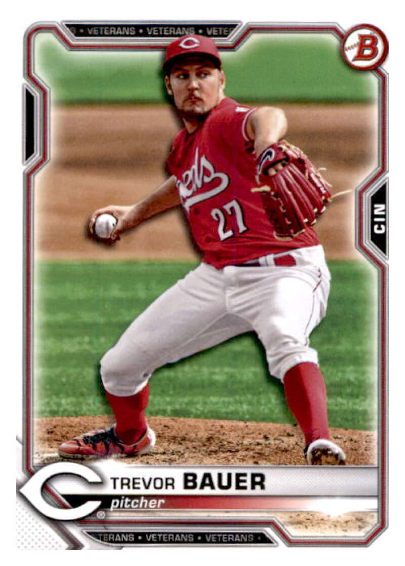 2021 Bowman #9 Trevor Bauer  Cincinnati Reds  V91833 Image 1