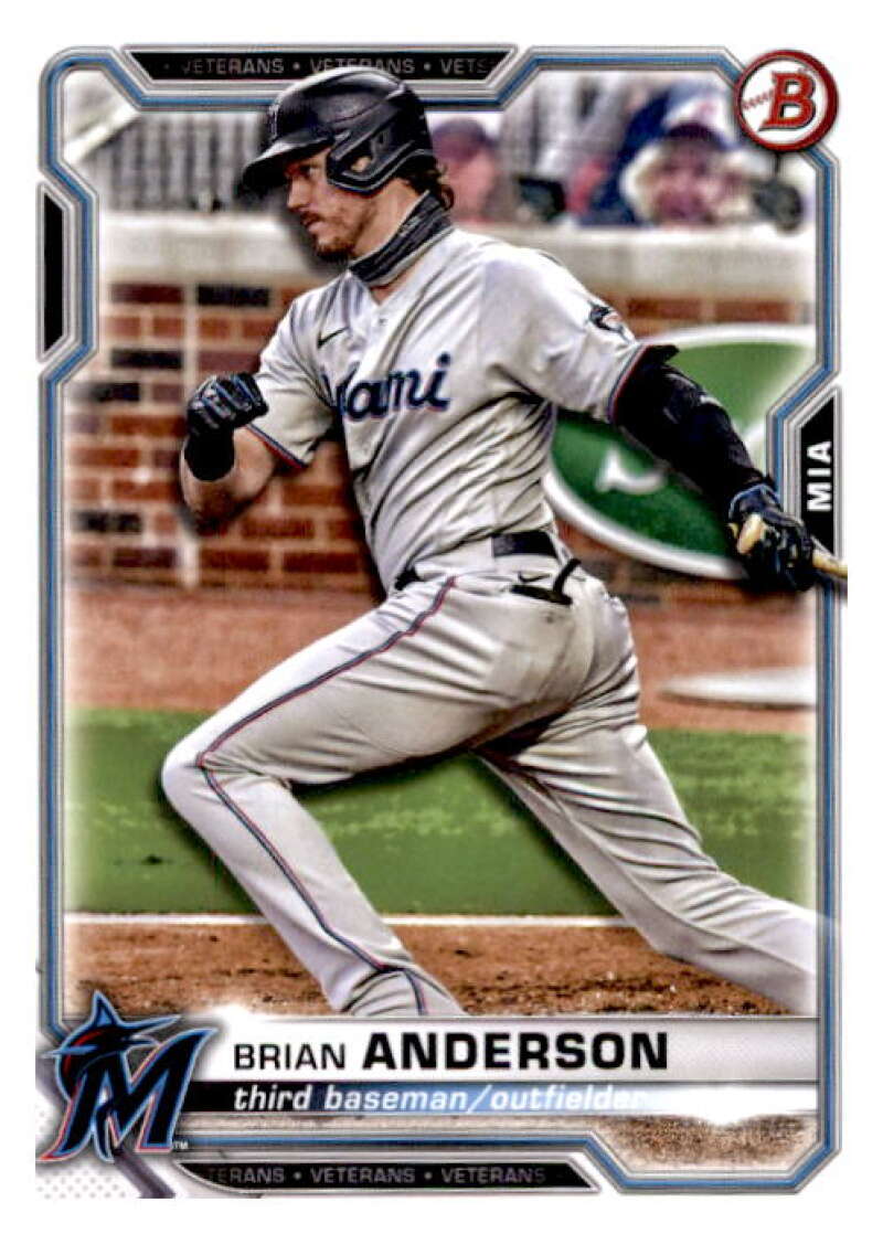 2021 Bowman #12 Brian Anderson  Miami Marlins  V91835 Image 1