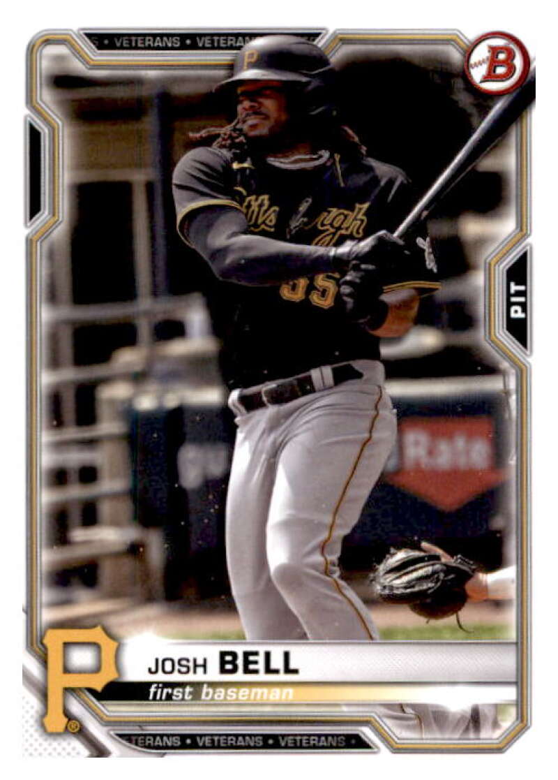 2021 Bowman #15 Josh Bell  Pittsburgh Pirates  V91837 Image 1