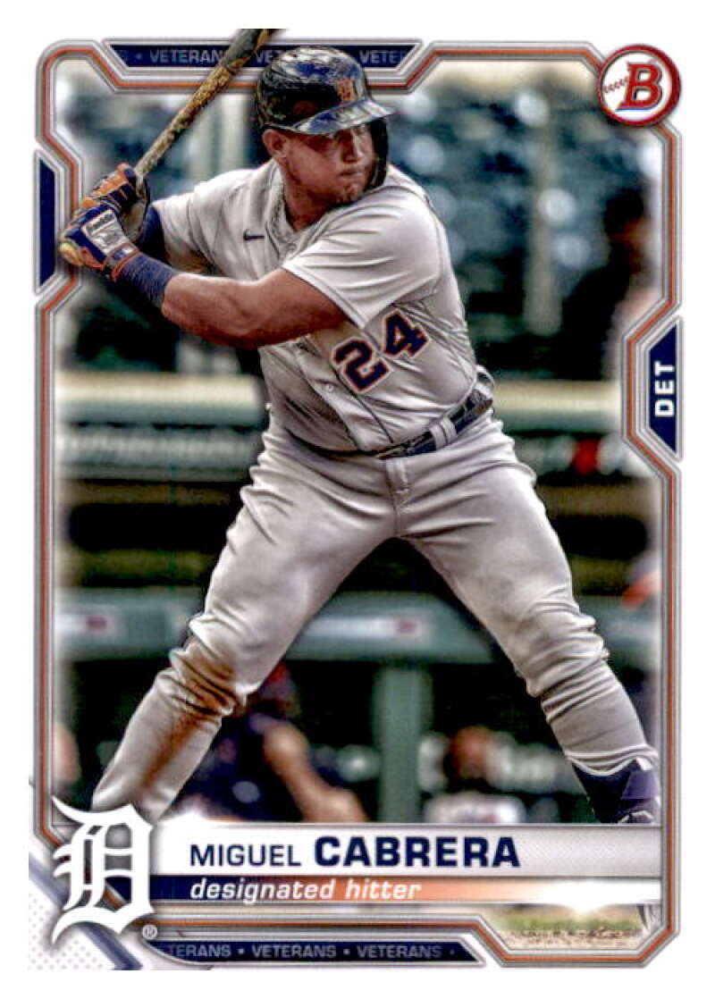 2021 Bowman #19 Miguel Cabrera  Detroit Tigers  V91839 Image 1
