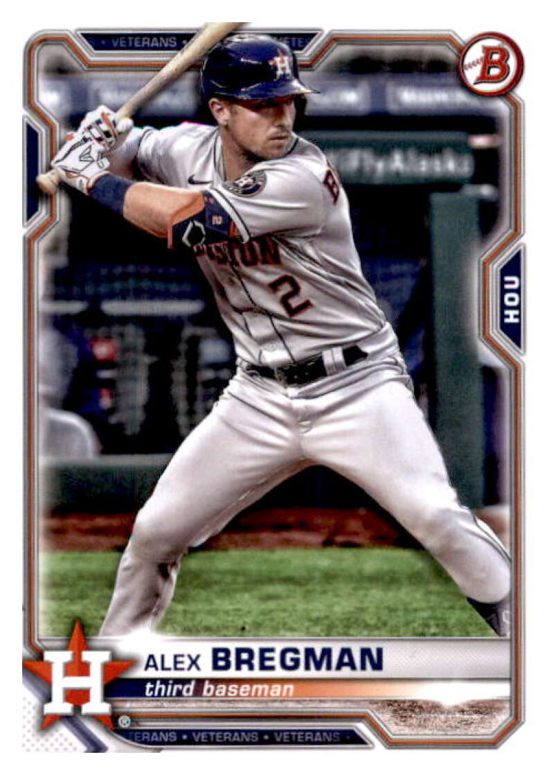 2021 Bowman #25 Alex Bregman  Houston Astros  V91846 Image 1