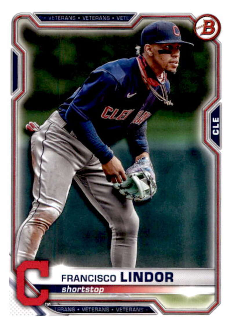2021 Bowman #30 Francisco Lindor  Cleveland Indians  V91849 Image 1