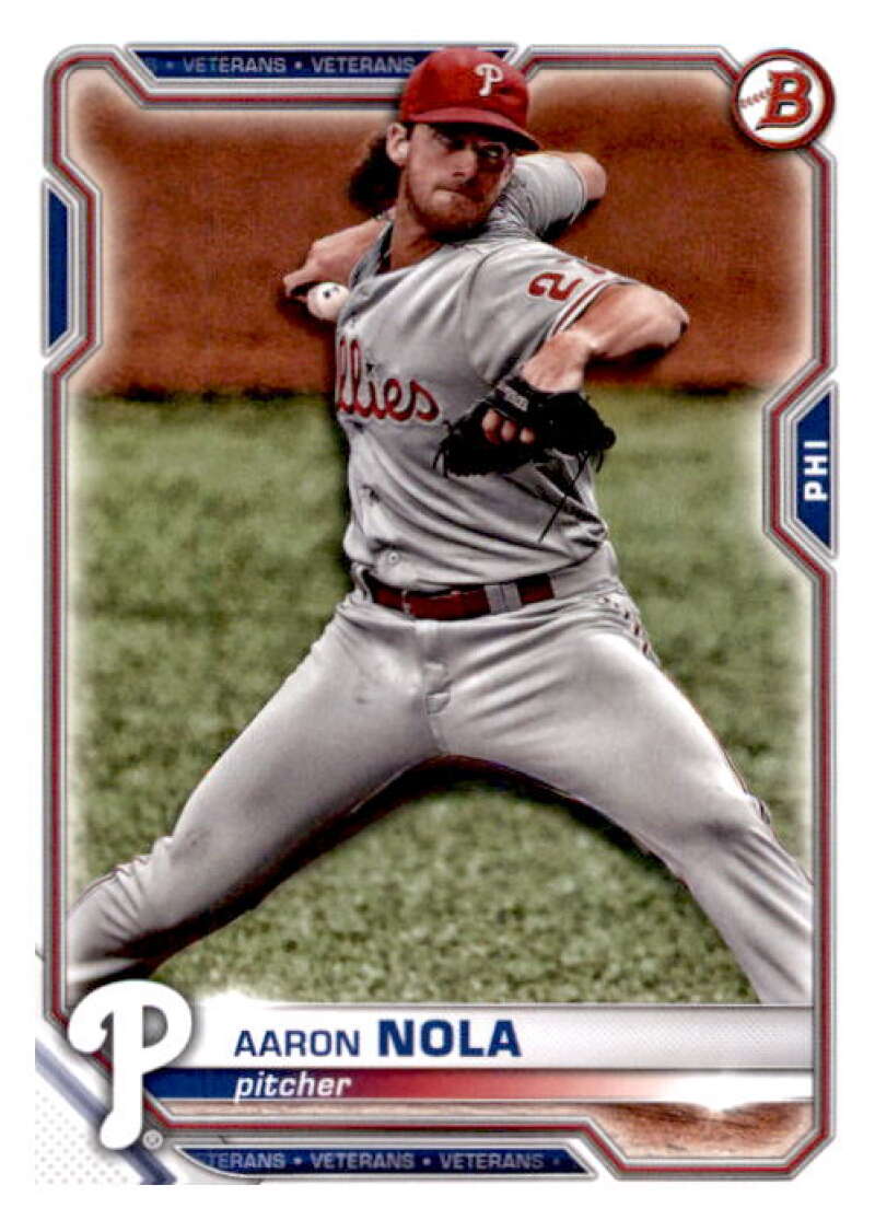 2021 Bowman #40 Aaron Nola  Philadelphia Phillies  V91857 Image 1