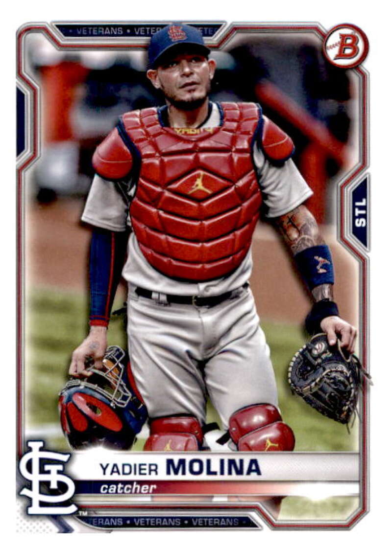 2021 Bowman #42 Yadier Molina  St. Louis Cardinals  V91858 Image 1