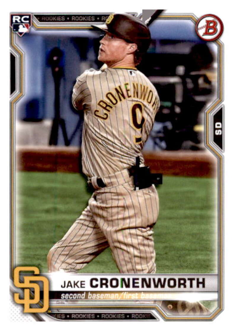 2021 Bowman #45 Jake Cronenworth  RC Rookie San Diego Padres  V91860 Image 1