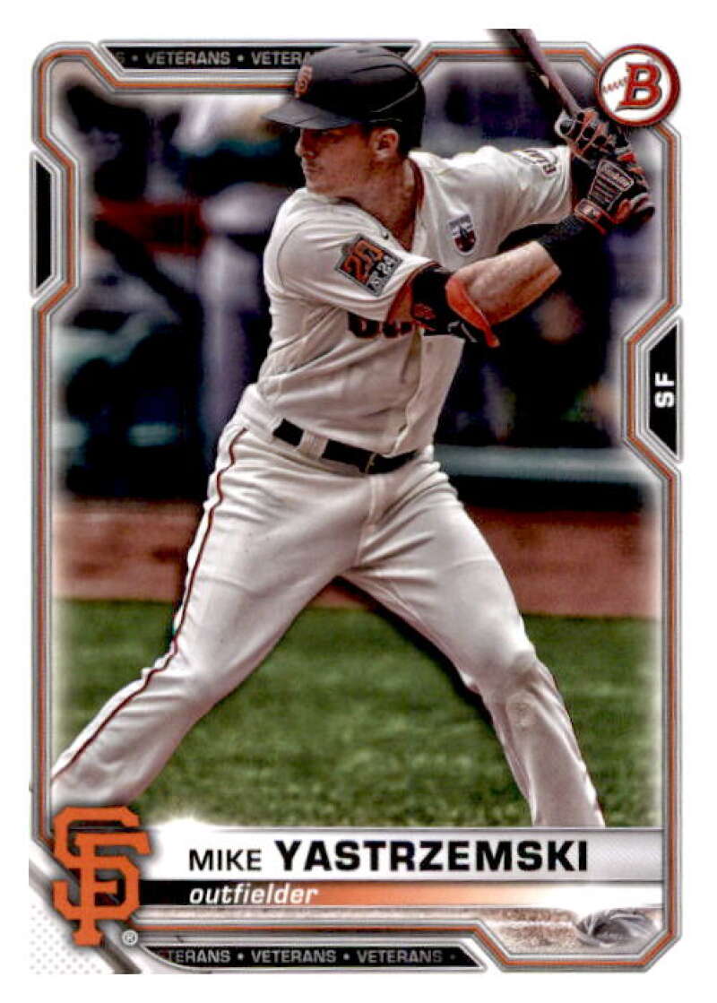 2021 Bowman #64 Mike Yastrzemski  San Francisco Giants  V91878 Image 1