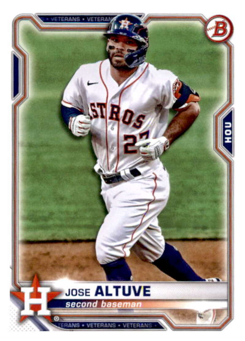 2021 Bowman #84 Jose Altuve  Houston Astros  V91890 Image 1