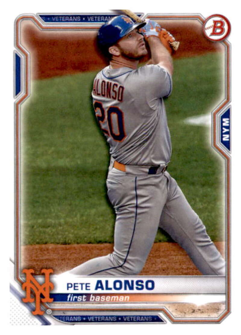 2021 Bowman #86 Pete Alonso  New York Mets  V91892 Image 1