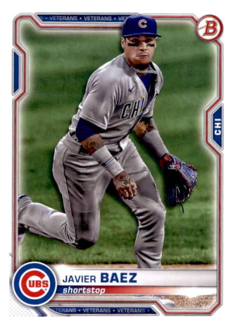 2021 Bowman #88 Javier Baez  Chicago Cubs  V91894 Image 1