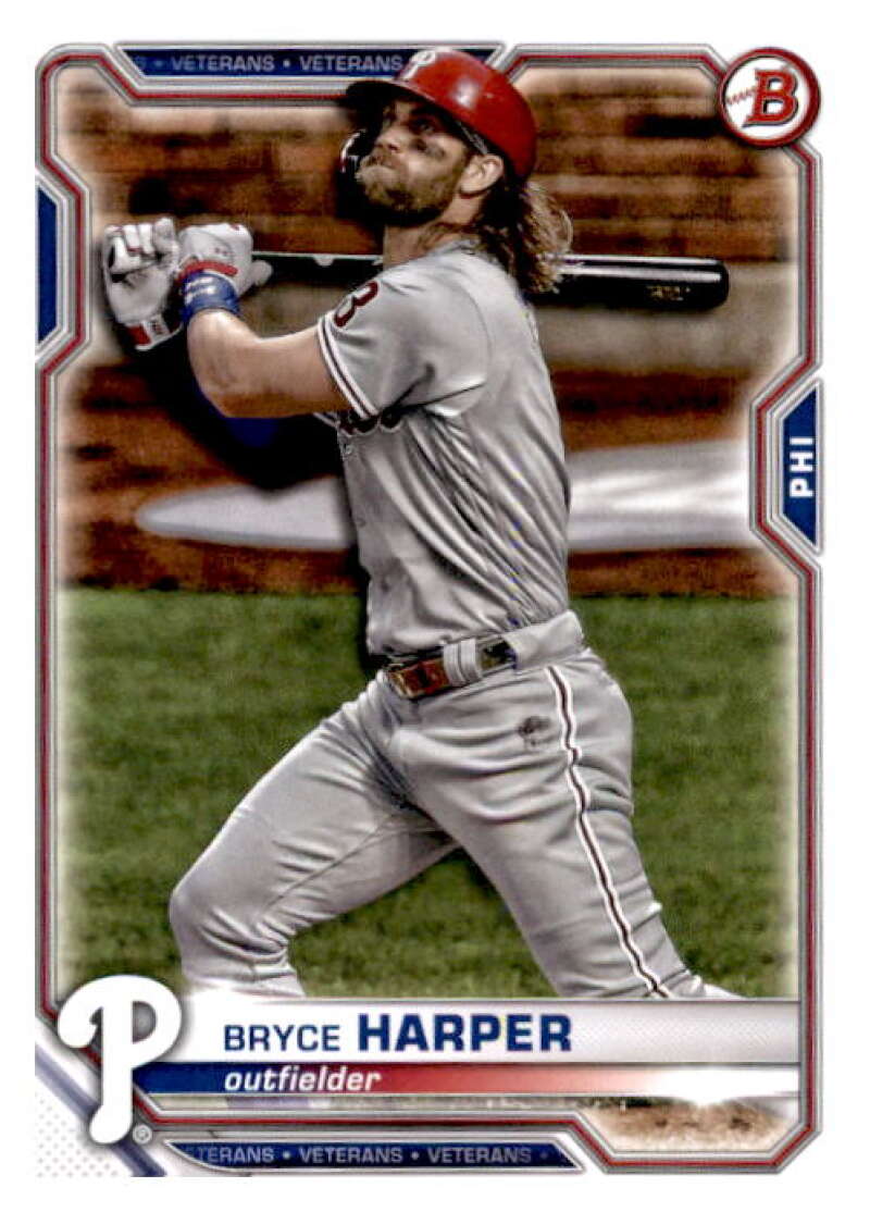 2021 Bowman #90 Bryce Harper  Philadelphia Phillies  V91896 Image 1