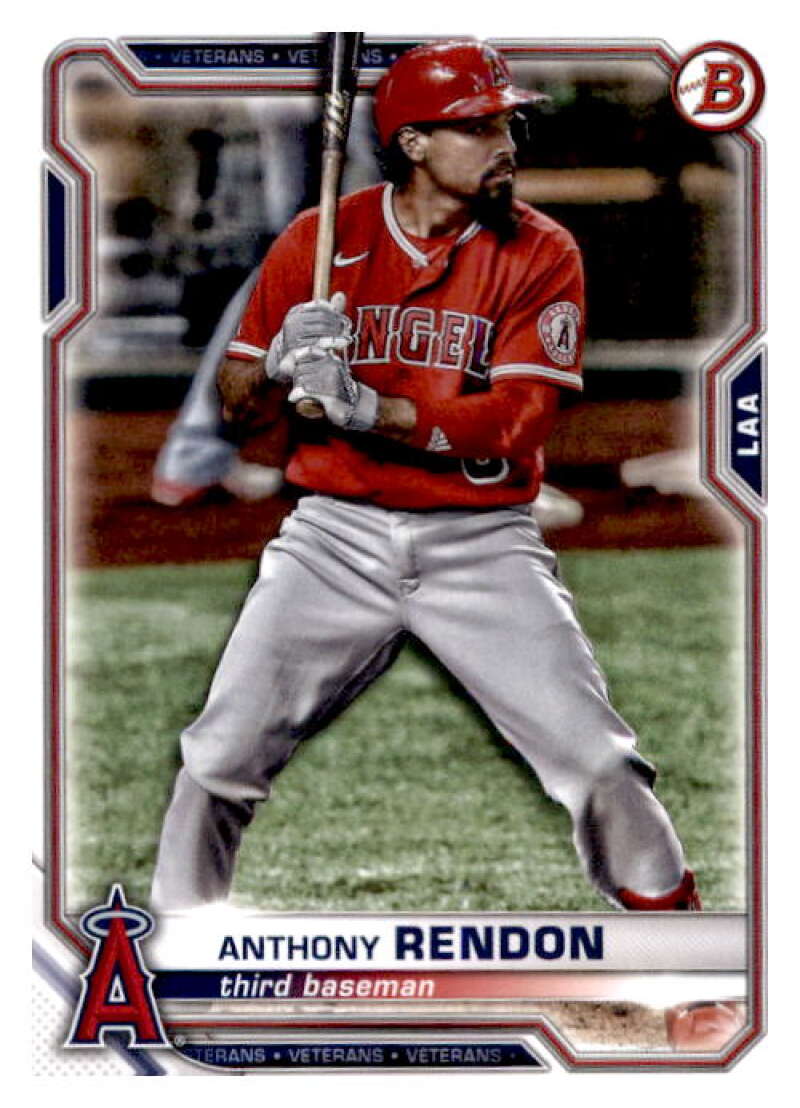 2021 Bowman #93 Anthony Rendon  Los Angeles Angels  V91901 Image 1