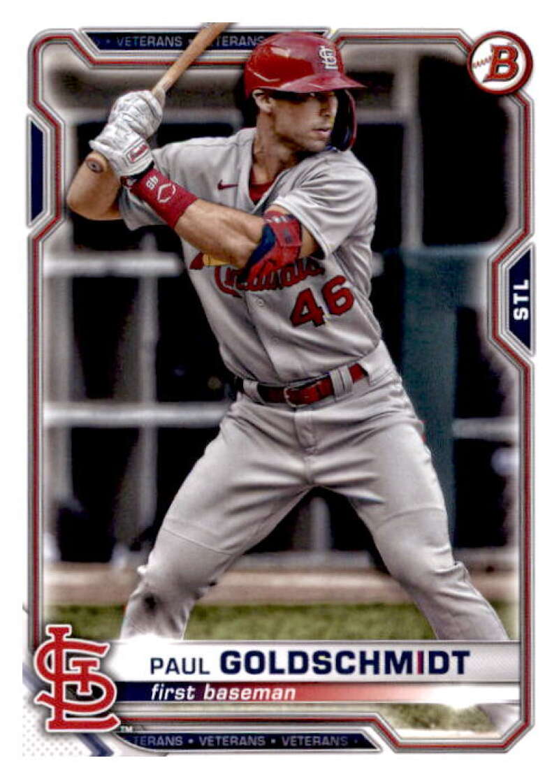 2021 Bowman #95 Paul Goldschmidt  St. Louis Cardinals  V91904 Image 1