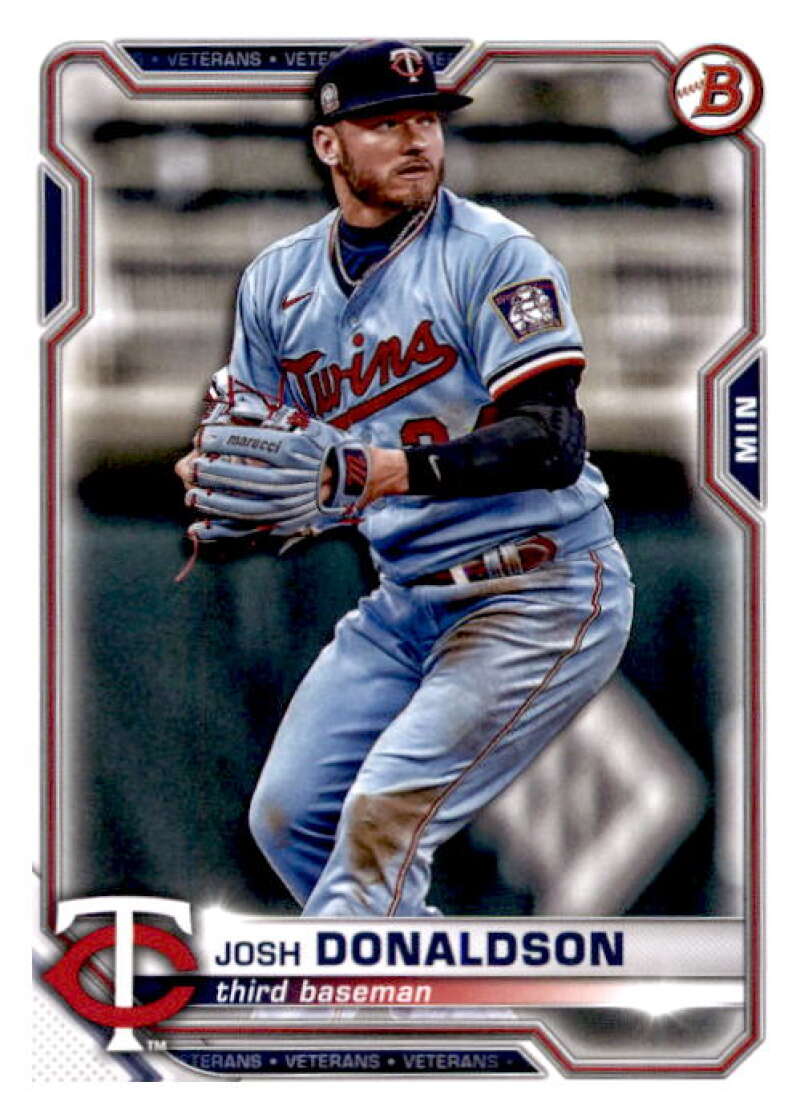 2021 Bowman #96 Josh Donaldson  Minnesota Twins  V91905 Image 1