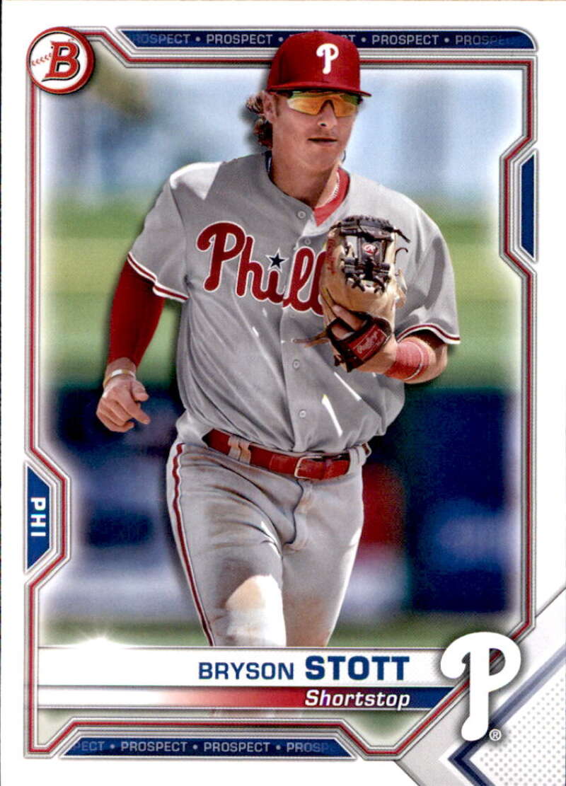 2021 Bowman Prospects #BP-17 Bryson Stott  Philadelphia Phillies  V91629 Image 1