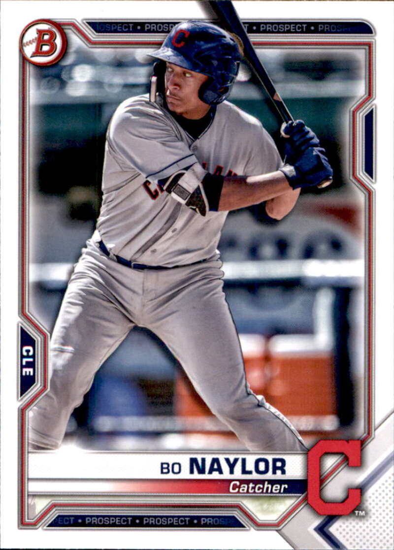 2021 Bowman Prospects #BP-124 Bo Naylor  Cleveland Indians  V91674 Image 1