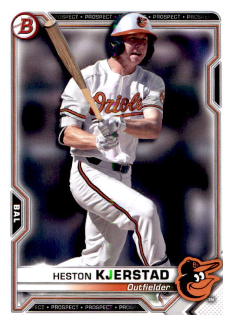 2021 Bowman Prospects #BP-138 Heston Kjerstad  Baltimore Orioles  V91679 Image 1