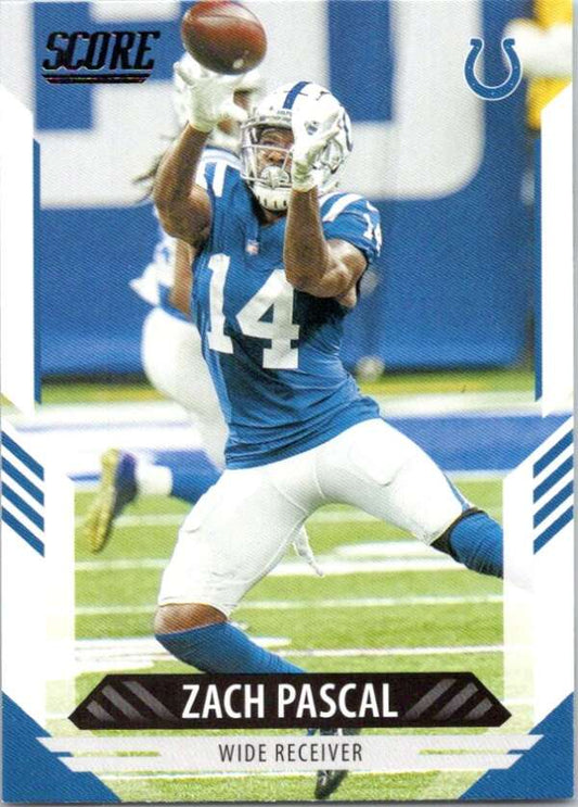 2021 Score #166 Zach Pascal  Indianapolis Colts  V88411 Image 1