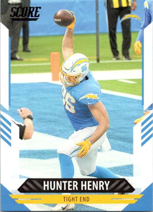 2021 Score #241 Hunter Henry  Los Angeles Chargers  V88422 Image 1