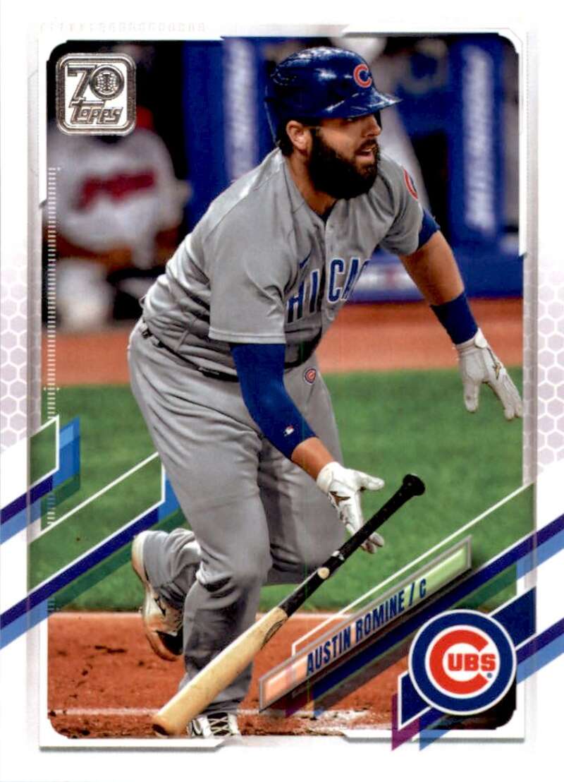 2021 Topps Baseball  #342 Austin Romine  Chicago Cubs  Image 1