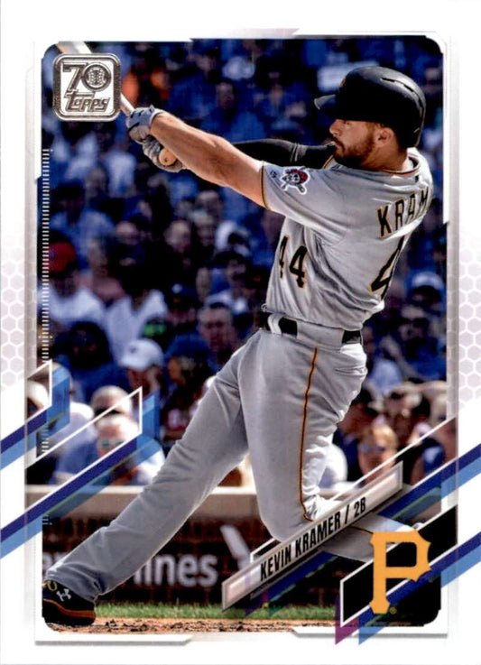 2021 Topps Baseball  #344 Kevin Kramer  Pittsburgh Pirates  Image 1