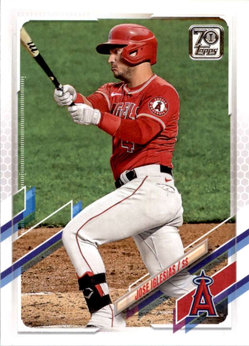 2021 Topps Baseball  #346 Jose Iglesias  Los Angeles Angels  Image 1